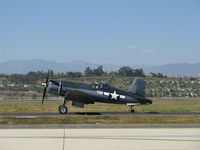 N83782 @ CMA - 1942 Chance Vought/Maloney F4U-1 CORSAIR, P&W R-2800 Double Wasp 2,450 Hp, taxi to 26 - by Doug Robertson