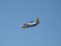 N44HQ @ CMA - 1950 Grumman HU-16B ALBATROSS 'Row 44', two Wright R-1820-76A 1,425 Hp each, overflight 26 - by Doug Robertson
