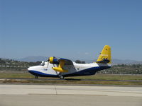 N44HQ @ CMA - 1950 Grumman HU-16B ALBATROSS 'Row 44', two Wright R-1820-76A 1,425 Hp each, taxi to 26 - by Doug Robertson