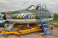 WT684 @ EGBK - Hawker Hunter F.1, c/n: 41H-665501 at 2012 Sywell Airshow - by Terry Fletcher