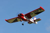 G-NIPR @ EGBR - Slingsby T-66 Nipper 3 at The Real Aeroplane Club's Wings & Wheels weekend, Breighton Airfield, September 2012. - by Malcolm Clarke