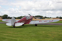 G-AEZJ @ EGBR - Percival P10 Vega Gull at The Real Aeroplane Club's Wings & Wheels weekend, Breighton Airfield, September 2012. - by Malcolm Clarke