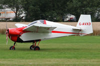 G-AVXD @ EGBR - Slingsby T.66 Nipper 3 at The Real Aeroplane Club's Wings & Wheels weekend, Breighton Airfield, September 2012. - by Malcolm Clarke