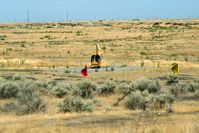 N4162M - Parked alongside HWY 93 and Golf Course rd. just north of Twin Falls, Id. selling tour rides.