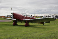 G-AEZJ @ EGBR - Percival P10 Vega Gull at The Real Aeroplane Club's Wings & Wheels weekend, Breighton Airfield, September 2012. - by Malcolm Clarke