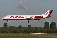 D-AGPE @ EDDL - Germania D-AGPE wetleased to Air Berlin in full AB old c/s short finals Rwy23L at DUS. A/C still in service today with Alliance Airlines as VH-XWQ. - by Thomas M. Spitzner