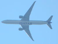 A7-BAH @ EGLL - Qatar Boeing 777-300 Inflight (at Heathrow) - by FinlayCox143