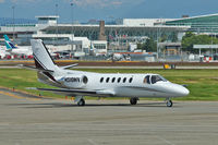 N518MV @ CYVR - 1981 Cessna 551, c/n: 551-0046 at Vancouver Int - by Terry Fletcher