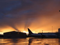 N27213 @ KCLE - Being pushed out of the hangar after some mx. - by Jim