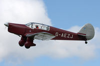 G-AEZJ @ EGBR - Percival P10 Vega Gull at The Real Aeroplane Club's Wings & Wheels weekend, Breighton Airfield, September 2012. - by Malcolm Clarke