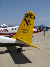 N565JS @ CMA - 1956 Helio H-391B COURIER as U-10 STOL, Lycoming GO-435C&D 260 Hp geared engine, tail data - by Doug Robertson