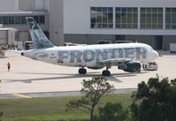 N914FR @ MCO - Stretch the Egret Frontier A319 - by Florida Metal