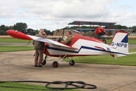 G-NIPR @ EGBR - Slingsby T-66 Nipper 3 at The Real Aeroplane Club's Wings & Wheels weekend, Breighton Airfield, September 2012. - by Malcolm Clarke