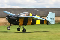 G-AWJE @ EGBR - Slingsby T.66 Nipper 3 at The Real Aeroplane Company's Wings & Wheels weekend, Breighton Airfield, September 2012. - by Malcolm Clarke