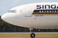9V-STP @ YBBN - Singapore Airlines Airbus A330 - by Thomas Ranner