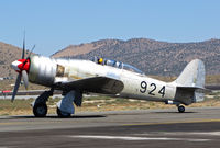 N924G @ RTS - Brian Sanders taxiing Sea Fury T20 Race #924 after qualification run @ on September 11, 2012 at Stead Airport during Reno Air Races