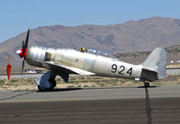 N924G @ KRTS - Brian Sanders taxiing Sea Fury T20 Race #924 after qualification run @ on September 11, 2012 at Stead Airport during Reno Air Races