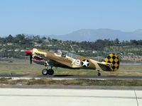 N85104 @ CMA - Curtiss-Wright/Maloney P-40N KITTIHAWK IV, Allison V-1710-81 1,360 Hp, Limited class, taxi to Rwy 26 - by Doug Robertson