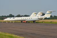 N780W @ EGTC - A few of the aircraft parked at Cranfield . These aircraft came from Luton and were ferried to Cranfield due to capacity reasons because of the Olympics 2012 opening ceremony next day. - by FerryPNL