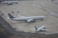 N272AY @ CLT - US Airways A330 while taking off in US Airways A319