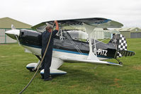 G-PITZ @ X5FB - Wildcat Aerobatics team member Pitts S-2A refuelling at Fishburn Airfield, September 2012. - by Malcolm Clarke