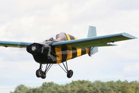 G-AWJE @ EGBR - At the Real Aeroplane Club's Wings & Wheels fly-in, Breighton - by Chris Hall