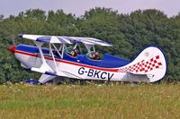 G-BKCV @ EGBP - EAA Acrosport II [PFA 072A-10776] Kemble~G 19/08/2006 - by Ray Barber