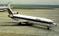 I-DIRJ @ LHR - Alitalia Boeing 727-243 arriving at the terminal at Heathrow in May 1978. - by Peter Nicholson