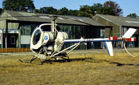 G-BAUF @ EGLD - Hughes 269C as seen at Denham Aerodrome in the Summer of 1976. - by Peter Nicholson