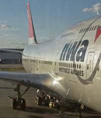 UNKNOWN @ MSP - A Northwest B747 at MSP - I miss NWA! - by Murat Tanyel