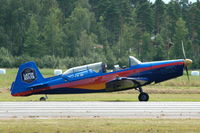 SE-XLB @ ESKD - Zlin Z-526F taxying at Dala-Järna airfield, Sweden. - by Henk van Capelle