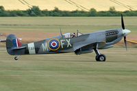 G-PMNF @ EGSU - One of eleven Spitfires that day - by glider
