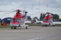 G-SNSA @ EGSH - Just landed with G-SNSB behind. - by Graham Reeve