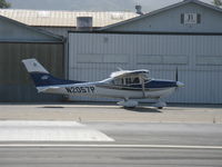 N2057P @ SZP - 2004 Cessna T182T TURBO SKYLANE, Lycoming TIO-540-AK1A 235 Hp, 3-blade CS prop, engine start - by Doug Robertson