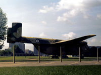 XH124 - Beverley C.1 on display at the entrance to the Royal Air Force Museum at Hendon in May 1974. - by Peter Nicholson
