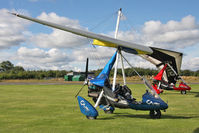 G-CCWV @ X5ES - Mainair Pegasus Quik, Great North Fly-In, Eshott Airfield UK, September 2012. - by Malcolm Clarke