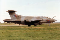 XX893 @ EGQS - Buccaneer S.2B of 12 Squadron taxying to the active runway at RAF Lossiemouth in September 1993. - by Peter Nicholson