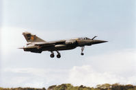 238 @ EGQS - Mirage F.1CT of EC 1/3 French Air Force on final approach to RFunway 05 at RAF Lossiemouth in the Summer of 1995. - by Peter Nicholson