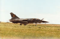 237 @ EGQS - Mirage F.1CT, callsign French Air Force 5722, of EC 1/3 taxying to the active runway at RAF Lossiemouth in the Summer of 1995. - by Peter Nicholson