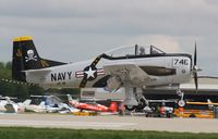 N746SH @ KOSH - North American T-28C