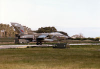 ZA608 @ EGQS - Tornado GR.1 of 15 [Reserve] Squadron preparing for take-off from Runway 05 at RAF Lossiemouth in the Summer of 1995. - by Peter Nicholson