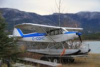 C-GQHC @ CEZ5 - On a trailer beside Schwatka Lake, Whitehorse, Yukon - by Murray Lundberg