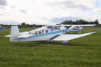 G-AWFW @ X5ES - Jodel D-117, Great North Fly-In, Eshott Airfield UK, September 2012. - by Malcolm Clarke