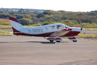 G-BRBX @ EGFH - Visiting Cherokee Archer II. - by Roger Winser