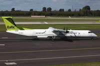 YL-BAY @ EDDL - Air Baltic, De Havilland Canada DHC-8-402Q, CN: 4331 - by Air-Micha