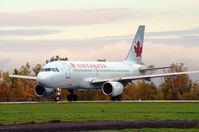 C-GARJ @ CYOW - Preparing for takeoff on a wet morning flight to Toronto, on rwy 25. - by Dirk Fierens