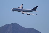 N180UA - United 747 Executing Tight Turn Inside SF Bay During 2012 Fleet Week Airshow -- Mt. Tamalpais In Background - by Chris A Rivers