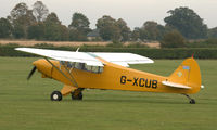 G-XCUB @ EGTH - 1. G-XCUB departing Shuttleworth Autumn Air Show, October, 2012