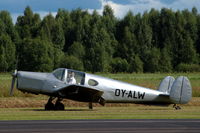 OY-ALW @ ESKD - Danish Miles Mercury landing at Dala-Järna airfield, Sweden. This is the 6th and final of the type built and the only airworthy one left, part of the Danish Collection of Vintage Aircraft. - by Henk van Capelle