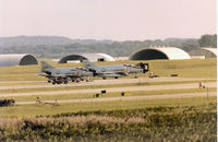 66-0304 @ EGUL - F-4E Phantom II of 57th Fighter Interceptor Squadron based at Reyjkavik in Iceland as seen with companion 66-0382 at RAF Lakenheath in August 1980. - by Peter Nicholson